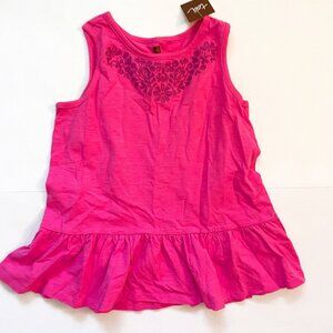 NWT Tea Collection Peplum Tank, Size 12
